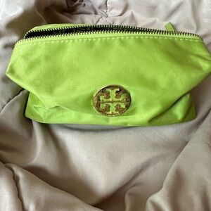 Tory Burch Lime Green Nylon Makeup Case